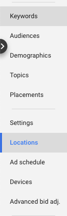 Screenshot of Google Ads Settings.